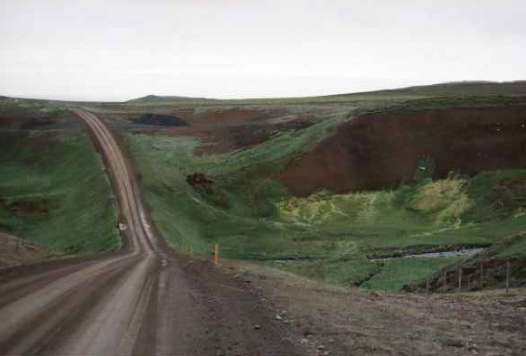Landschaft hinter Húsavík